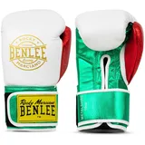 BENLEE Rocky Marciano BENLEE Boxhandschuhe aus Leder METALSHIRE, White/Green/Red, oz