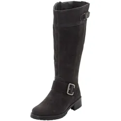 Weitschaftstiefel SHEEGO "Große Größen", Damen, Gr. 38, XXL-Schaft, schwarz, Obermaterial: 100% Leder, klassisch, Schuhe