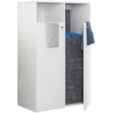 VCM Wäscheschrank Klidas 80 x 110 x 39 cm Weiß