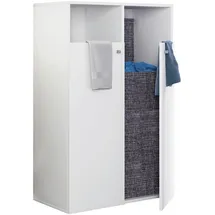VCM Wäscheschrank Klidas 80 x 110 x 39 cm Weiß