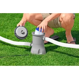 BESTWAY Steel Pro MAX Frame Pool Set 404 x 201 x 100 cm inkl. Filterpumpe