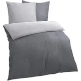Traumschlaf Melange anthrazit/grau 200 x 220 cm + 2 x 80 x 80 cm