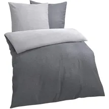 Traumschlaf Melange anthrazit/grau 200 x 220 cm + 2 x 80 x 80 cm
