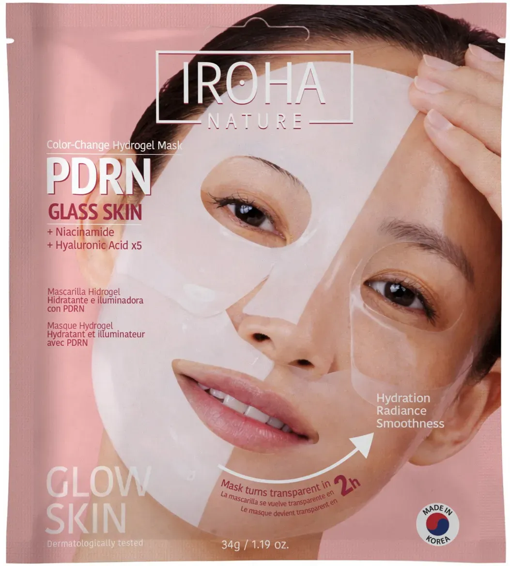 IROHA nature Colour Change Hydrogel Mask PDRN Glass Skin 34 g