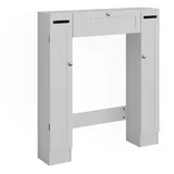 Vicco Toilettenschrank Weiß, 89 x 99 cm mit 2 Toilettenpapierspendern