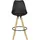 FineBuy Barhocker Retro Design 77 cm Grau/Schwarz