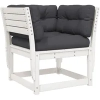 vidaXL Gartensofa Loungesofa weiß