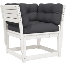 vidaXL Gartensofa Loungesofa weiß