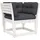 vidaXL Gartensofa Loungesofa weiß