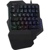 Logilink Beleuchtete Einhand-Gaming Tastatur Mit Ergonomischer Handauflage Und G