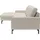 Home Affaire Ecksofa HOME AFFAIRE "Lecce, L-Form, Federkernpolsterung, Breite 224 cm", beige, B:224cm H:86cm T:164cm, 100% Leder, Sofas, Ecksofa, inkl. saugroboterfreundliche Höhe & schmale Armlehnen