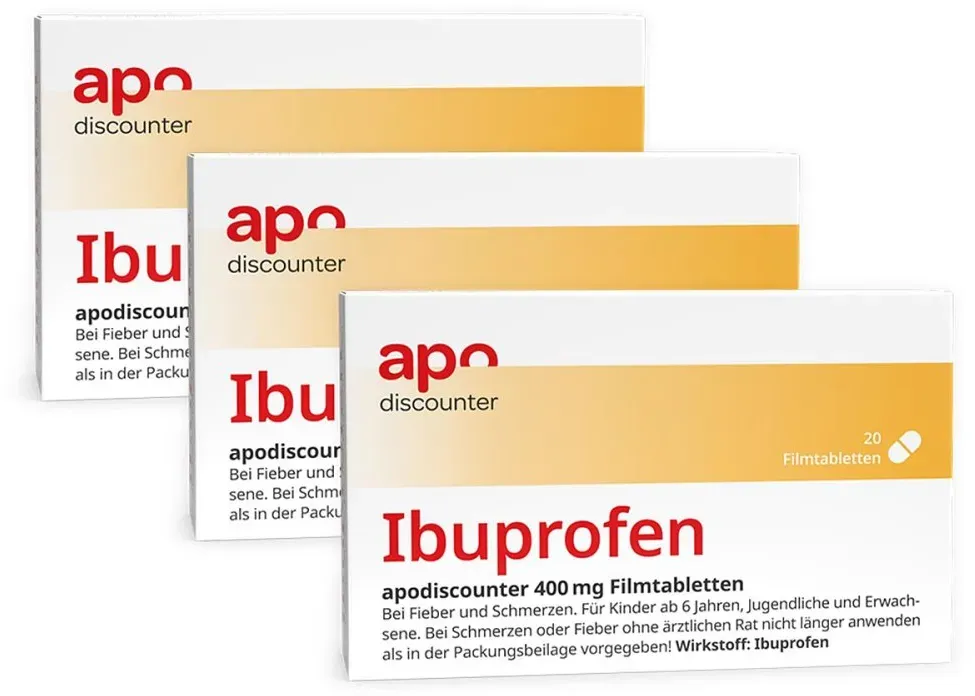 Ibuprofen 400 mg Schmerztabletten von apodiscounter