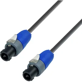 Adam Hall 5 STAR S215 SS 0500 Lautsprecherkabel, Neutrik 2-Pol Lautsprechersteckverbinder auf 2-Pol Lautsprechersteckverbinder, schwarz,