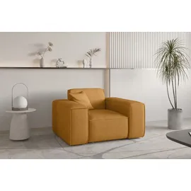 Fun Möbel Sofaset Designersofa CELES PREMIUM 3-1-1 in Stoff Scala Senfgelb - Gelb