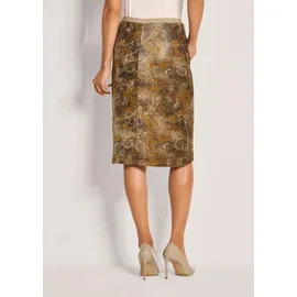 Madeleine Eleganter Rock mit Paisley-Design Beige 34