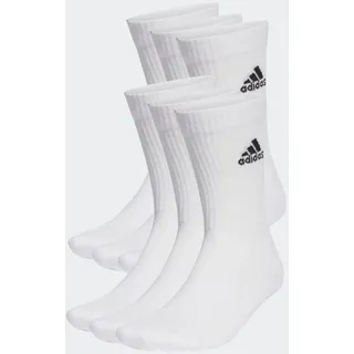 Adidas Cushioned Sportswear Crew Socken 6er Pack White / Black 46-48