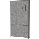 Maul Akustik-Trennwand MAULconnecto 9601089, dunkelgrau 100,0 x 182,0 cm