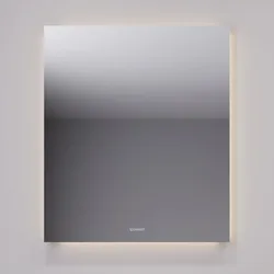Duravit Badspiegel Best 60x70 cm mit LED Licht & Heizung, Spiegel,