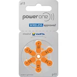 Varta Power One Gr. 13 Hörgerätebatterien 1,45V Orange 6er Blister PR48 24606 p13