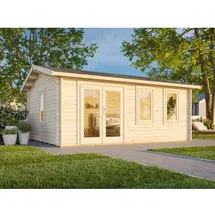 Palmako Iris 5,10 x 3,90 m Grau-Weiß