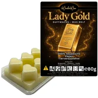 WonderWax Duftwachs WonderWax® Duftwachs 6 Herzen, (Lady Gold), Duftrichtung: Lady Gold
