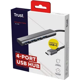 Trust Halyx USB 3.2 Gen 1, (3.1 Gen 1) Typ-A 5 Mbit/s Grau
