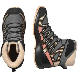 Salomon XA Pro V8 Winter CSWP Kinder Pewter/Black/Peach Fuzz 37