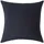 Homescapes Kissenbezug Perkal 80 x 80 cm Schwarz