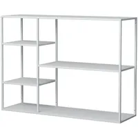 [en.casa] Isojoki Standregal 120 x 35 x 87,5 cm Weiß