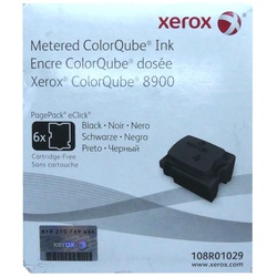 6x Original Xerox Tinte 108R01029 schwarz für ColorQube 8900