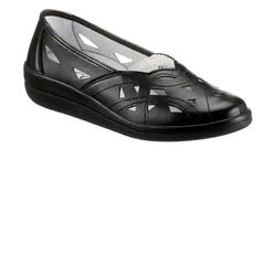 Slipper ACO, Damen, Gr. 38, schwarz, Glattleder, klassisch, Schuhe