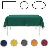 EXKLUSIV HEIMTEXTIL Gartentischdecke mit Fransen Tischdecke Classic Outdoor PVC