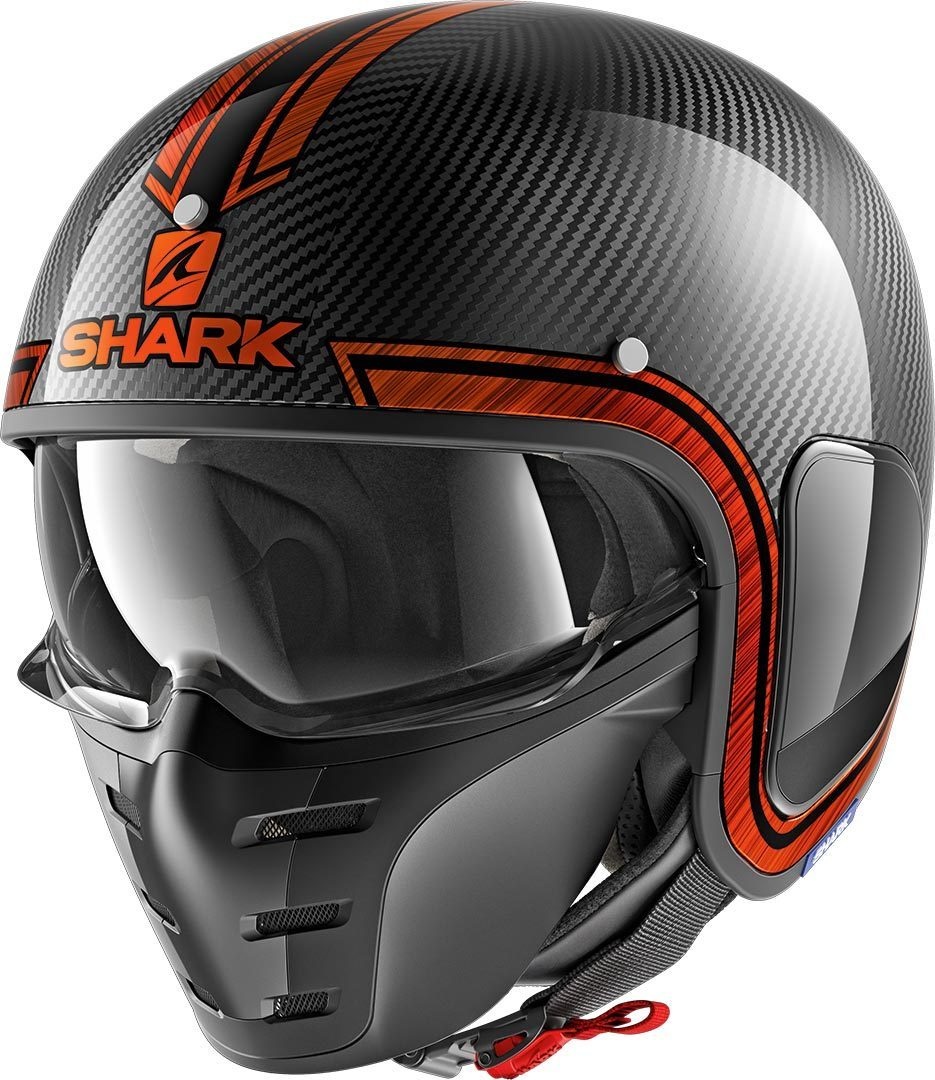 Shark-S-Drak Vinta Jethelm, orange, Größe XS für Männer