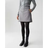 Opus Damen Minirock in Veloursoptik Easy Grey, 34