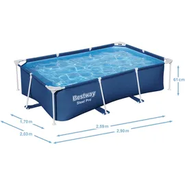 BESTWAY Steel Pro Frame Pool 259 x 170 x 61 cm 56403