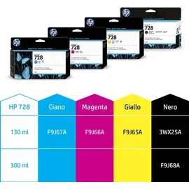 HP 728 gelb (F9J65A)