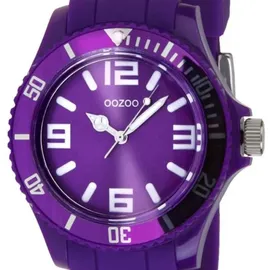 Oozoo Armbanduhr lila Silikon Vintage Series Damen-Herren Analog-Quarzuhr UOC4290A - Lila