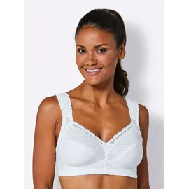 MISS MARY Damen, Gr. 105, Cup D, weiß, 34% Polyamid, 30% Baumwolle, 20% Polyester, 16% Elasthan, BHs