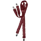 Bristol Novelty Rote BA1026 Hosenträger mit Pailletten, Einfarbig, Einheitsgröße, Rot