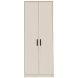 marmex möbel Drehtürenschrank Grant 75 x 195 x 54 cm Beige/Grau