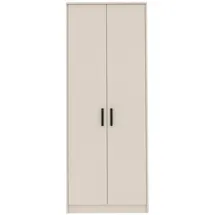 marmex möbel Drehtürenschrank Grant 75 x 195 x 54 cm Beige/Grau