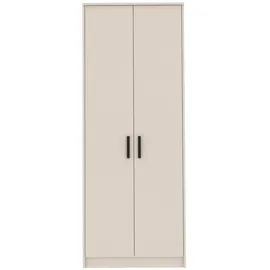 marmex möbel Drehtürenschrank Grant 75 x 195 x 54 cm Beige/Grau