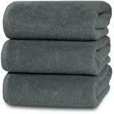 ZOLLNER Handtuchset 70 x 140 cm grau 3 St.