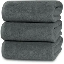 ZOLLNER Handtuchset 70 x 140 cm grau 3 St.