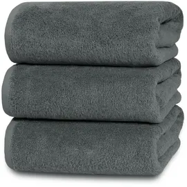 ZOLLNER Handtuchset 70 x 140 cm grau 3 St.