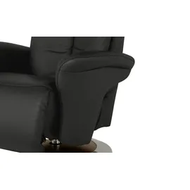 HIMOLLA Fernsehsessel 7418 Leder 81 x 111 x 95 cm Schwarz elektrisch mit Massagefunktion