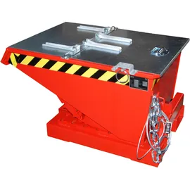 Bauer Kippbehälter Stahl 0,15 m3 rot