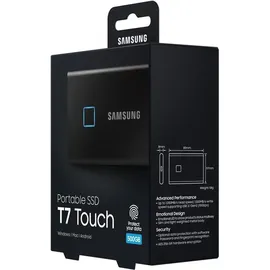 Samsung Portable T7 Touch 500 GB USB 3.2 schwarz