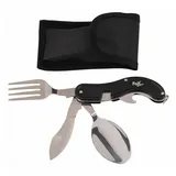 Max Fuchs Taschenmesserbesteck 4 in 1 Schwarz