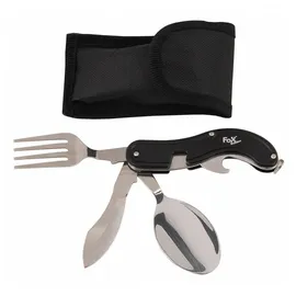 Max Fuchs Taschenmesserbesteck 4 in 1 Schwarz